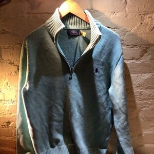 Ralph polo aqua blue sweater